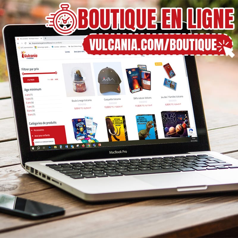 Passez votre commande de cadeaux Vulcania sur notre nouvelle boutique en ligne pour régaler vos proches pour les fêtes !